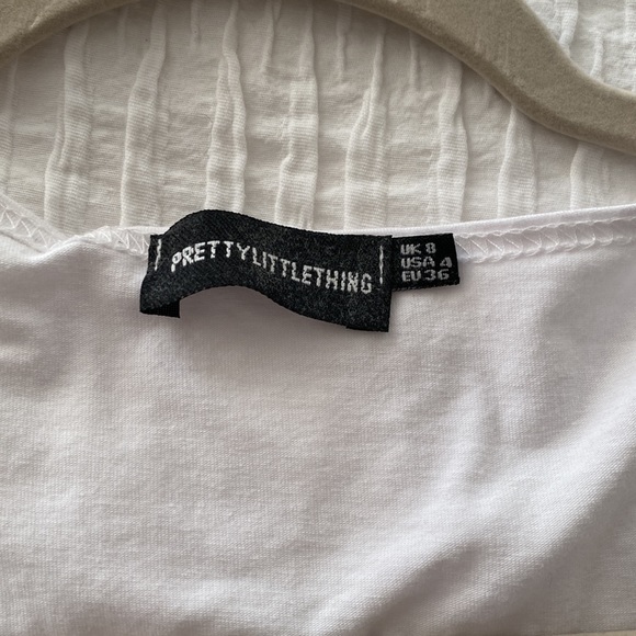 PLT White Crop Top - Picture 2 of 3